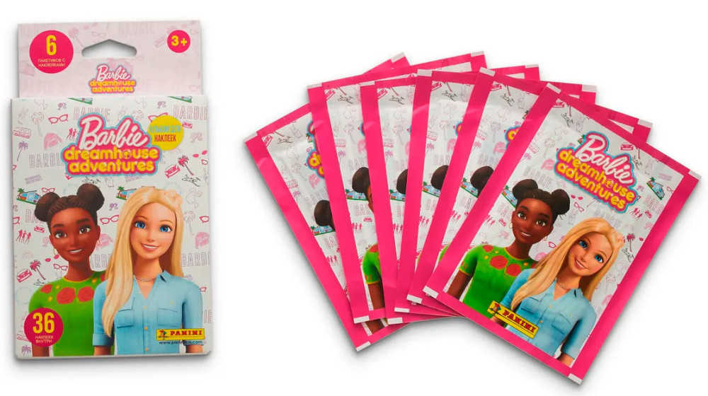 Блистер с наклейками Barbie: Приключения в доме мечты (6 наборов)