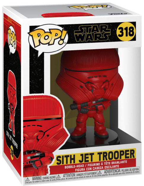  Funko POP: Star Wars Rise of Skywalker  Sith Jet Trooper Bobble-Head (9,5 )