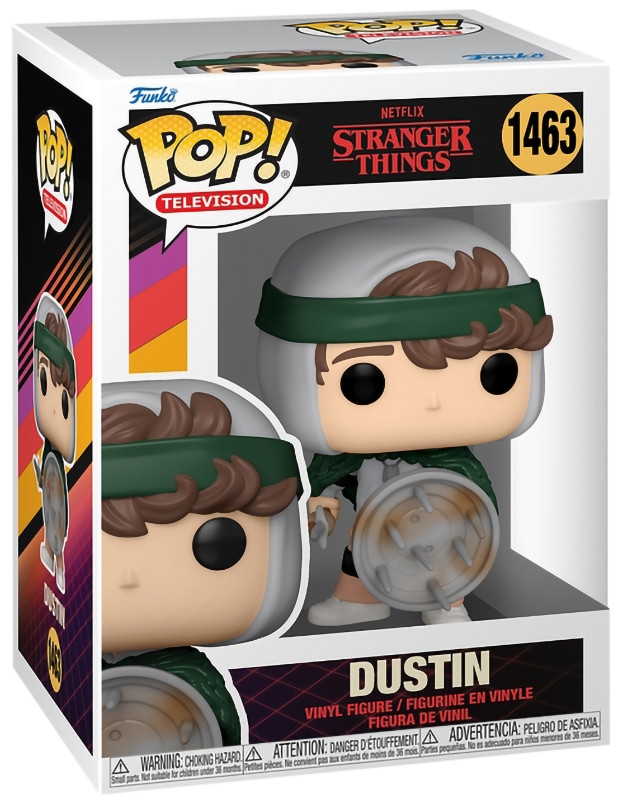  Funko POP Television: Stranger Things S4  Hunter Dustin with Shield (9,5 )