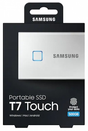 ������������� ���������� Samsung SSD T7 Touch 500GB USB Type-C (����������)