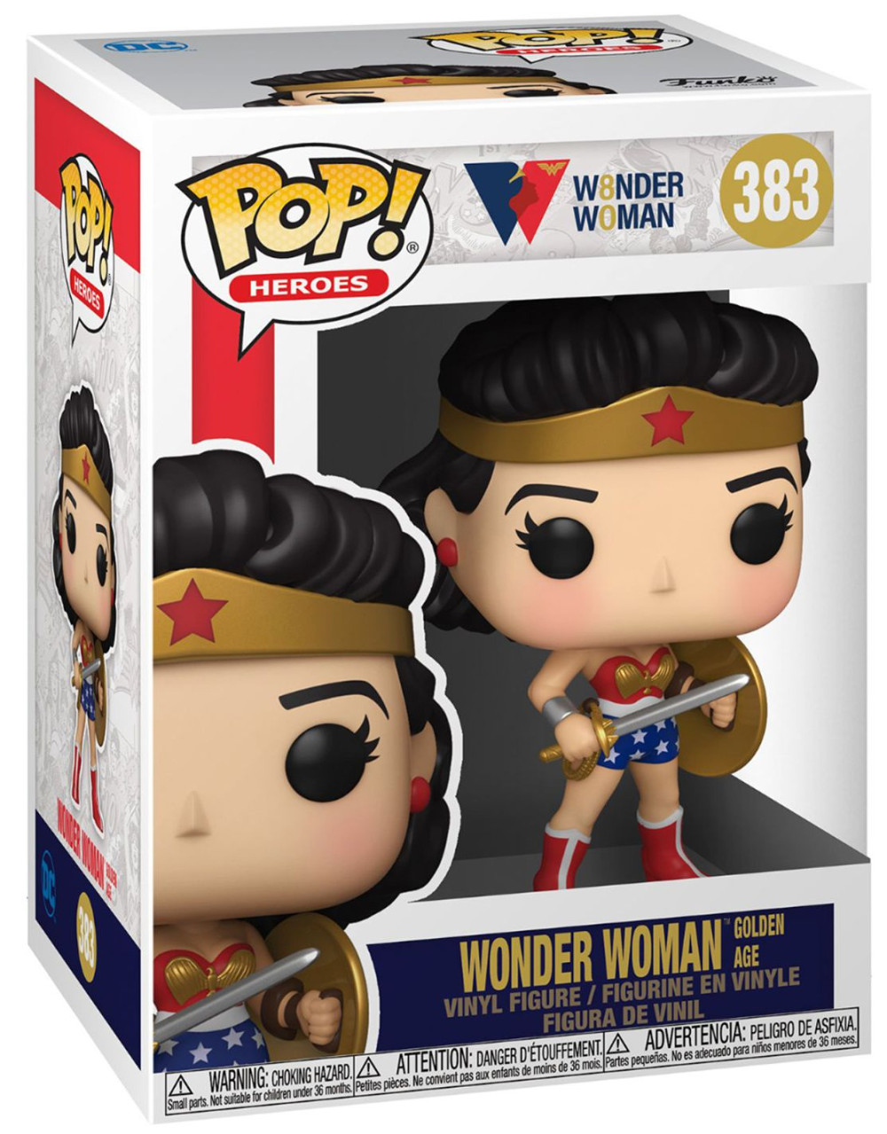 Фигурка Funko POP Heroes: Wonder Woman 80th – Wonder Woman Golden Age (9,5 см)