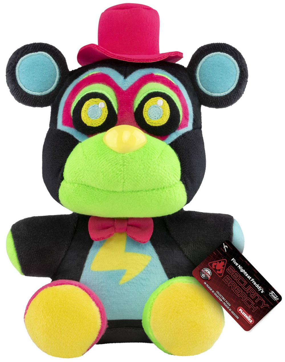 Мягкая игрушка Funko Plush: Five Nights At Freddy`s – Security Breach Blacklight Glamrock Freddy Exclusive (18 см)