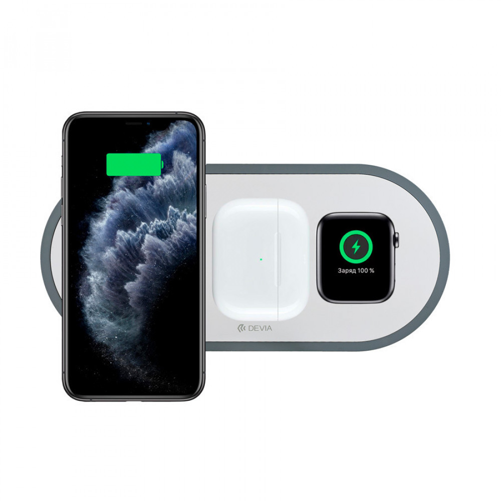   Devia 3  1 Charger for Smartphone&Apple watch&Earphone V4 White 