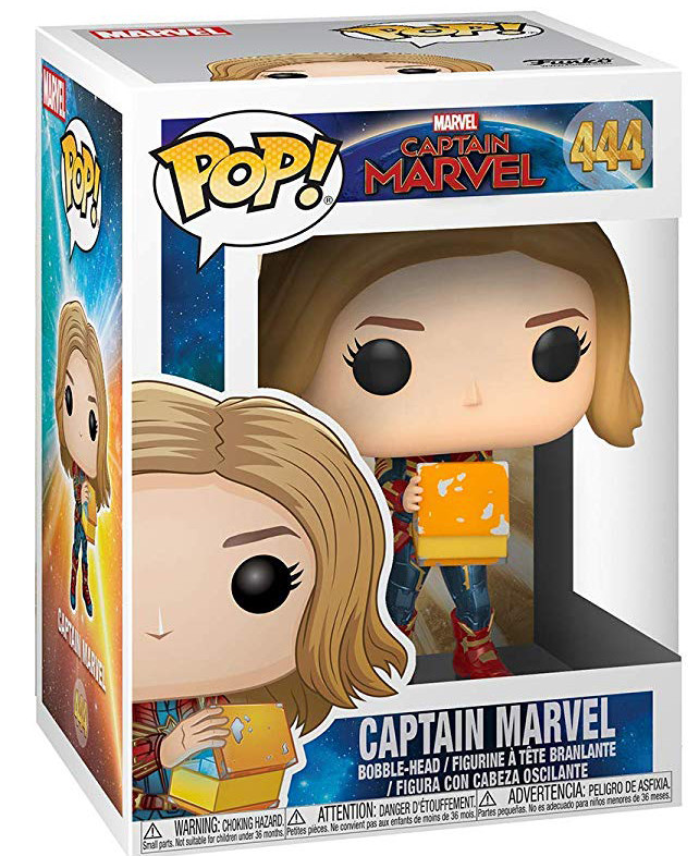  Funko POP: Captain Marvel  Captain Marvel Holding Lunchbox Bobble-Head (9,5 )