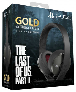 Гарнитура Gold Wireless Headset The Last Of Us Part II: Limited Edition беспроводная для PS4 (черный стальной, матовое покрытие) (CUHYA-0080)
