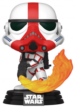  Funko POP: Star Wars The Mandalorian  Incinerator Stormtrooper Bobble-Head (9,5 )