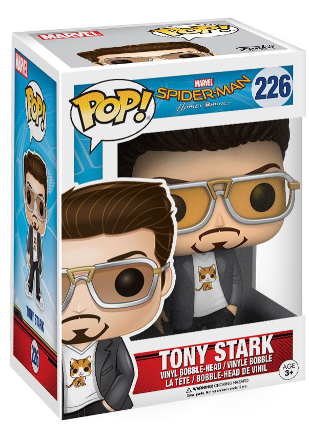  Funko POP: Marvel Spider-Man Homecoming  Tony Stark Bobble-Head (9,5 )