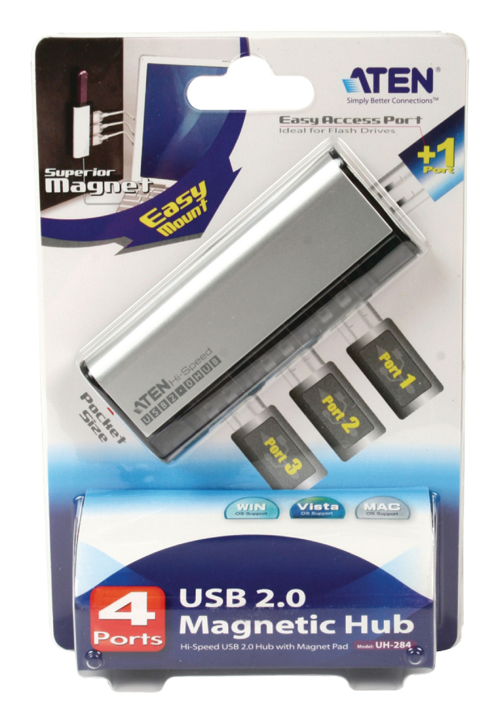  USB- Aten HUB USB 2.0, 4 