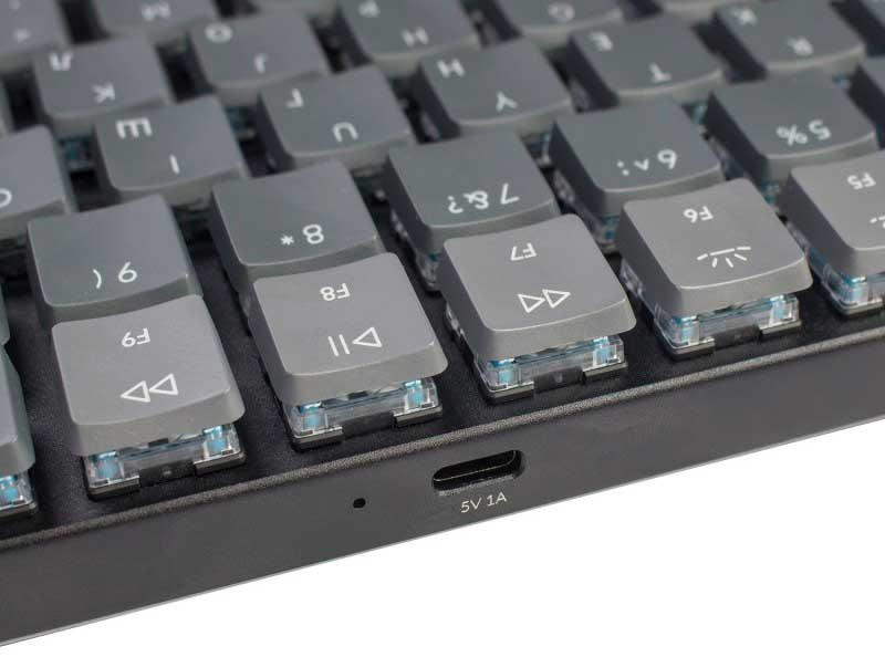  Keychron K3 Low Profile , , RGB, Red Switch, Dark Gray