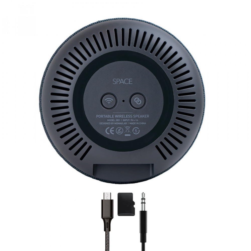 ����������� ������� � ���������� Momax Space True Wireless 360 Grey ������������ (�����)
