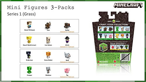 ���������, ����� ������� Minecraft. Series 1. Spider, Steve & Cow. 3 � 1