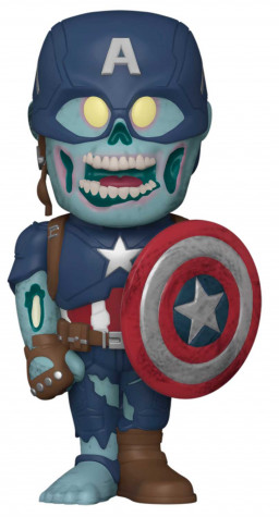 Фигурка Funko SODA: Marvel: What If...? – Zombie Captain America With Chase (12 см)