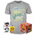 ����� �������� + ������� Funko Pop Tees: Looney Tunes &ndash; Sylvester & Tweety