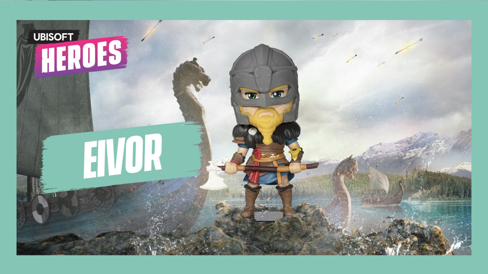 Фигурка Ubisoft Heroes Assassins Creed: Вальгалла – Eivor Male Ubisoft Heroes (10 см)