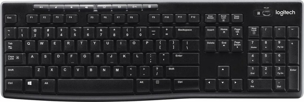  Logitech Wireless Keyboard K270   PC