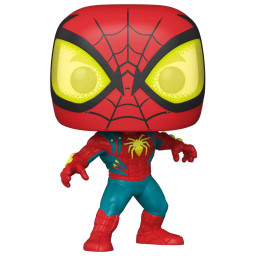 Фигурка Funko POP Marvel: Spider-Man – Oscorp Suit Exclusive Bobble-Head (9,5 см)