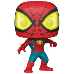  Funko POP Marvel: Spider-Man  Oscorp Suit Exclusive Bobble-Head (9,5 )