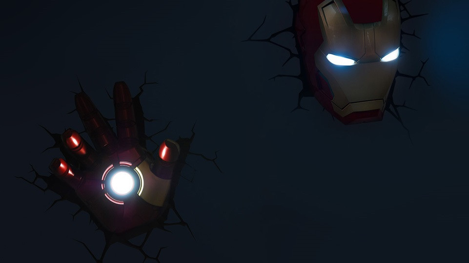 3D Светильник Classic Iron Man: Hand