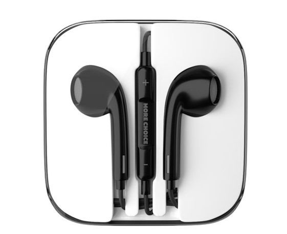 Наушники More choice G11 Original Apple проводные (Black)