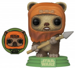  Funko POP: Star Wars: Across The Galaxy  Wicket With Pin Exclusive Bobble-Head (9, 5 )