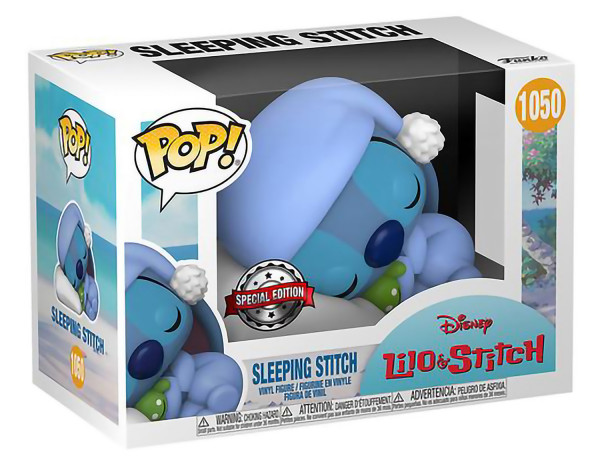 Фигурка Funko POP Disney: Lilo & Stitch – Sleeping Stitch Exclusive (9,5 см)
