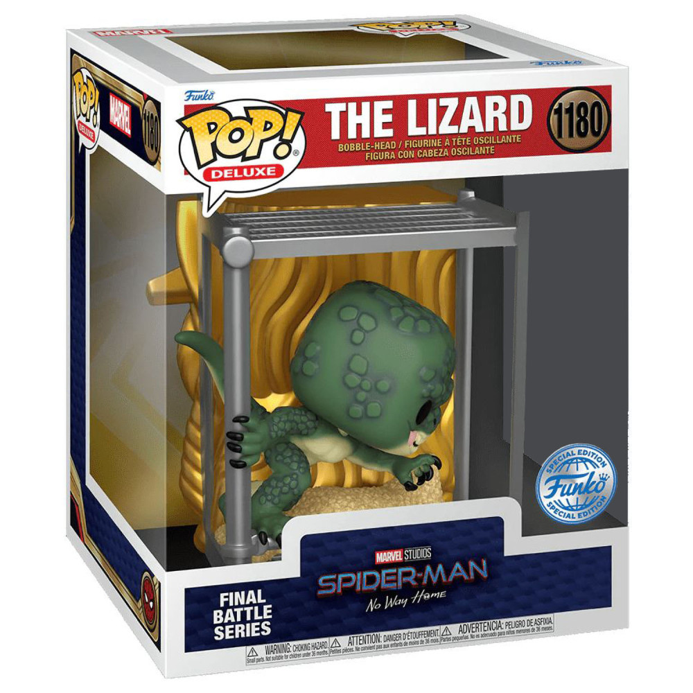 Фигурка Funko POP Marvel: Spider-Man No Way Home – Battle The Lizard Deluxe Bobble (9,5 см)