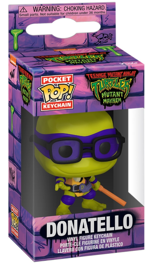  Funko Pocket POP Keychain: Teenage Mutant Ninja Turtles  Mayhem Donatello