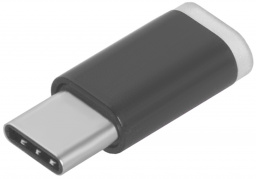 Переходник Greenconnect USB Type C на micro USB 2.0, M/F (черный) (GCR-UC3U2MF-BK)