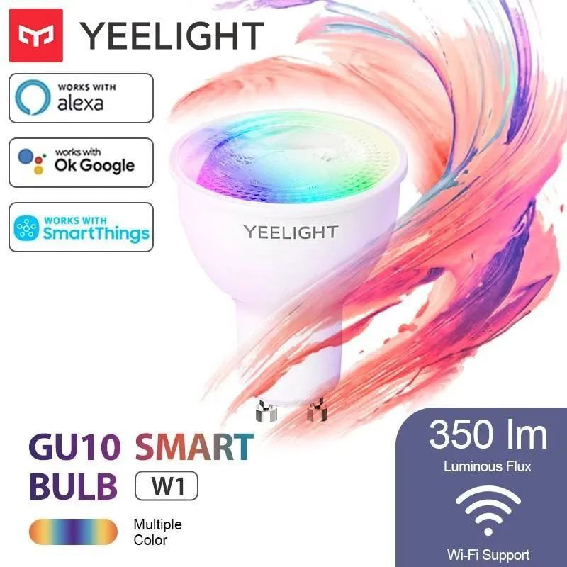 Умная лампочка Yeelight GU10 Smart bulb(Multicolor) - упаковка 4 шт.
