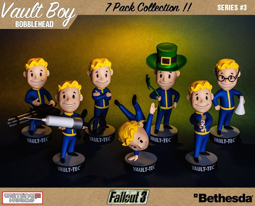    Fallout 4 Vault Boy 111 Bobbleheads: Series Three  7 Pack (13 )
