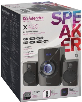 Акустическая система Defender 2.1x420 40Вт Bluetooth/FM/MP3/SD/USB для PC