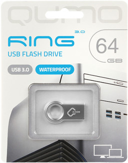 USB ���������� Qumo 64 �� Ring (QM64GUD3-Ring)