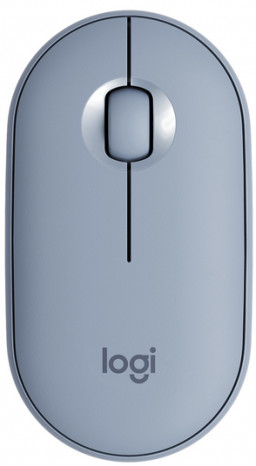 Logitech Wireless Mouse Pebble M350 Blue Grey   PC