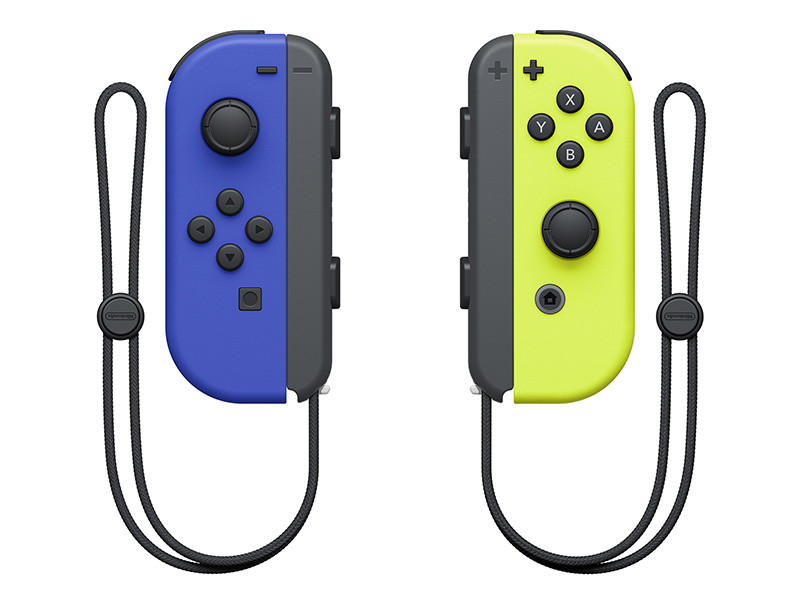 Набор контроллеров Joy-Con для Nintendo Switch (синий/неоново желтый)