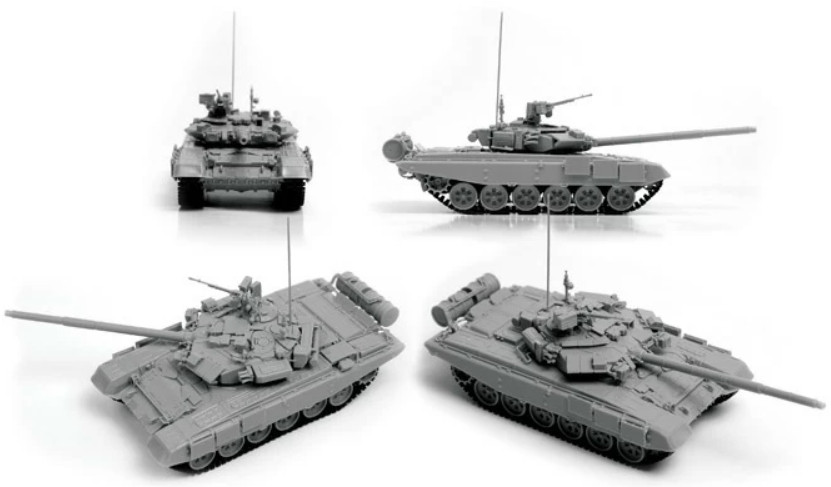 Сборная модель Российский основной боевой танк Т-90