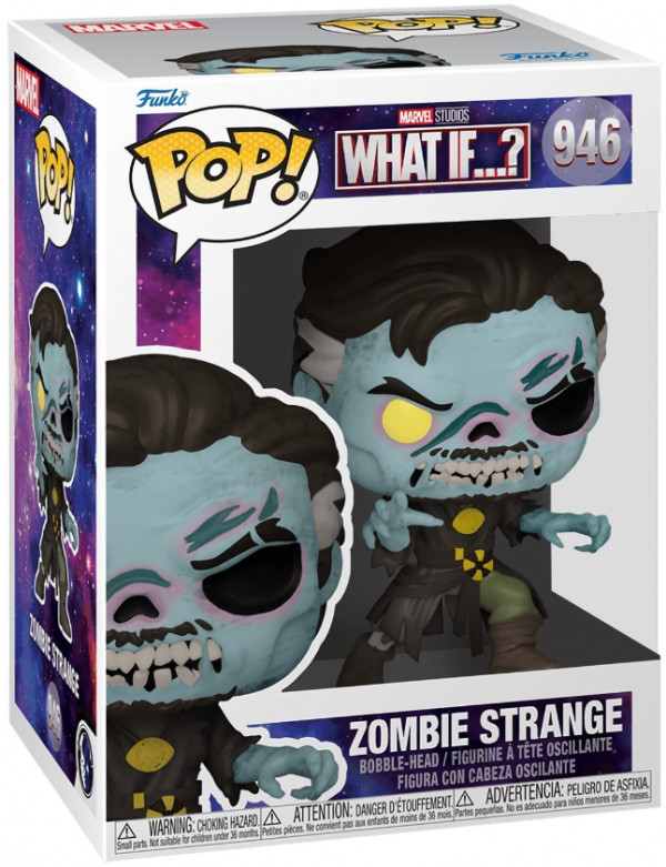 Фигурка Funko POP Marvel What If...? – Zombie Strange Exclusive Bobble-Head (9,5 см)