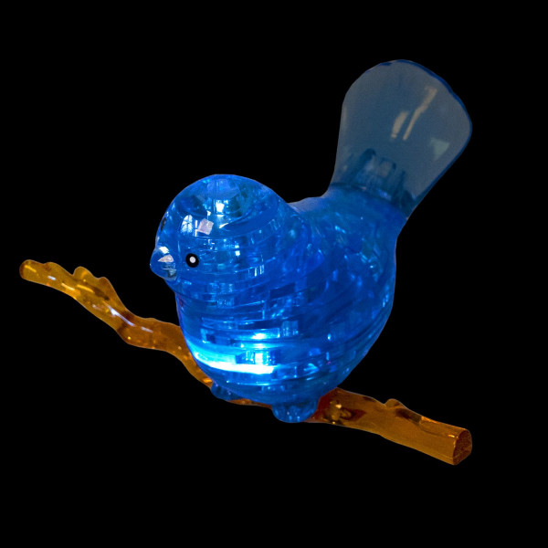 3D Пазл Магия кристаллов: Птичка с подсветкой (50 деталей)