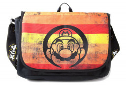  Nintendo: Super Mario Retro Striped Messenger Bag