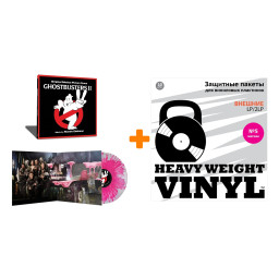 OST Ghostbusters II  Music By Edelman Randy  Splatter Clear & Pink Vinyl  LP + Пакеты внешние №5 мягкие 10 шт Набор