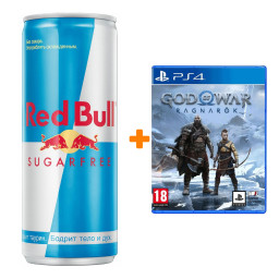 ����� God of War: Ragnarok [PS4, ������� ��������] + ������� �������������� Red Bull ��� ������ 250��