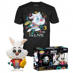   +  Funko Pop Tees Alice In Wonderland: 70th Anniversary  White Rabbit  Tees