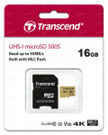 Карта памяти Transcend microSDXC 16GB Class 10 UHS-I U3 (V30)
