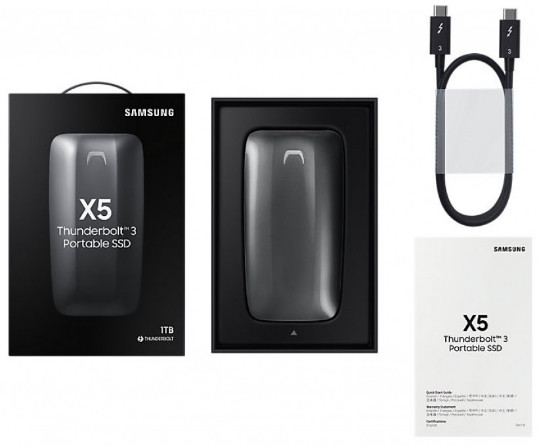 Твердотельный накопитель Samsung SSD X5 Thunderbolt 3 1TB (черный)