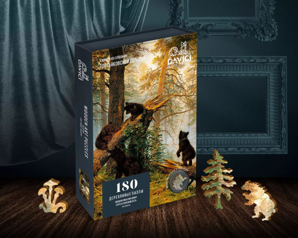 Пазл Wooden Puzzles: Утро в сосновом лесу