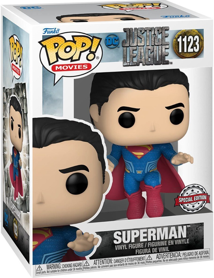  Funko POP Movies: Zack Snyder`s Justice League  Superman With Chase Exclusive (9,5 )