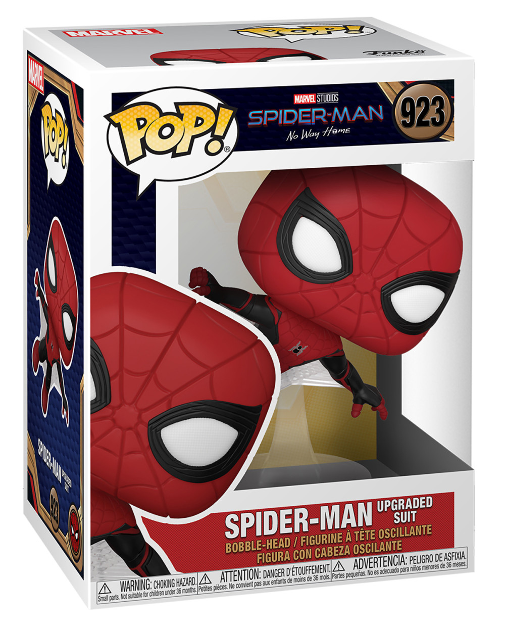Фигурка Funko POP Marvel: Spider-Man No Way Home – Spider-Man Upgraded Suit Bobble-Head (9,5 см)